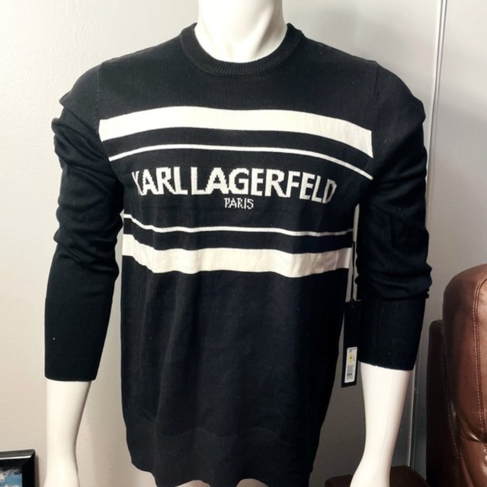 Karl Lagerfeld Sweater Men Black Size M